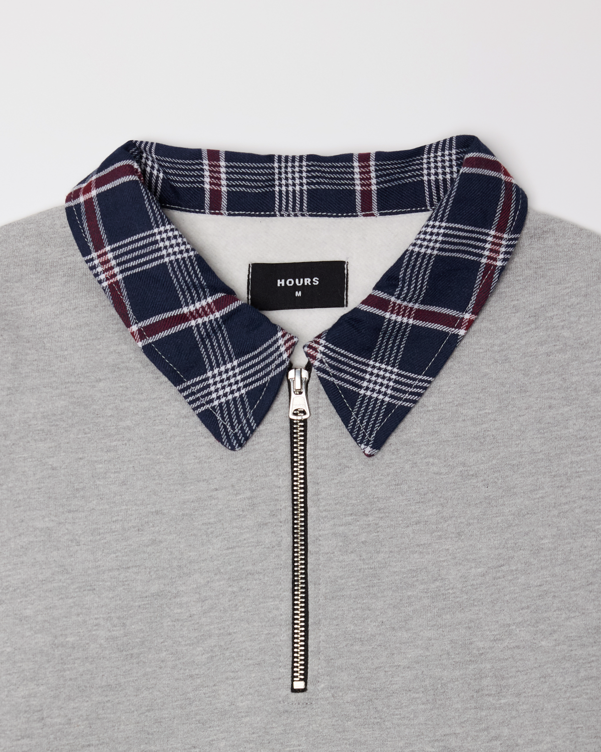 Flannel 1/4 Zip - Grey