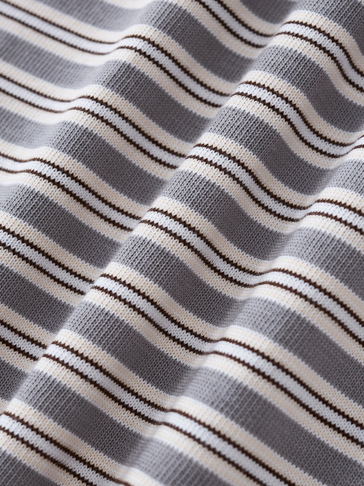 POCKET STRIPED LONG SLEEVE - LIGHT GREY