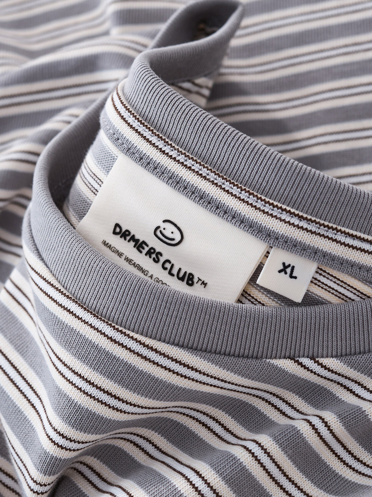 POCKET STRIPED LONG SLEEVE - LIGHT GREY