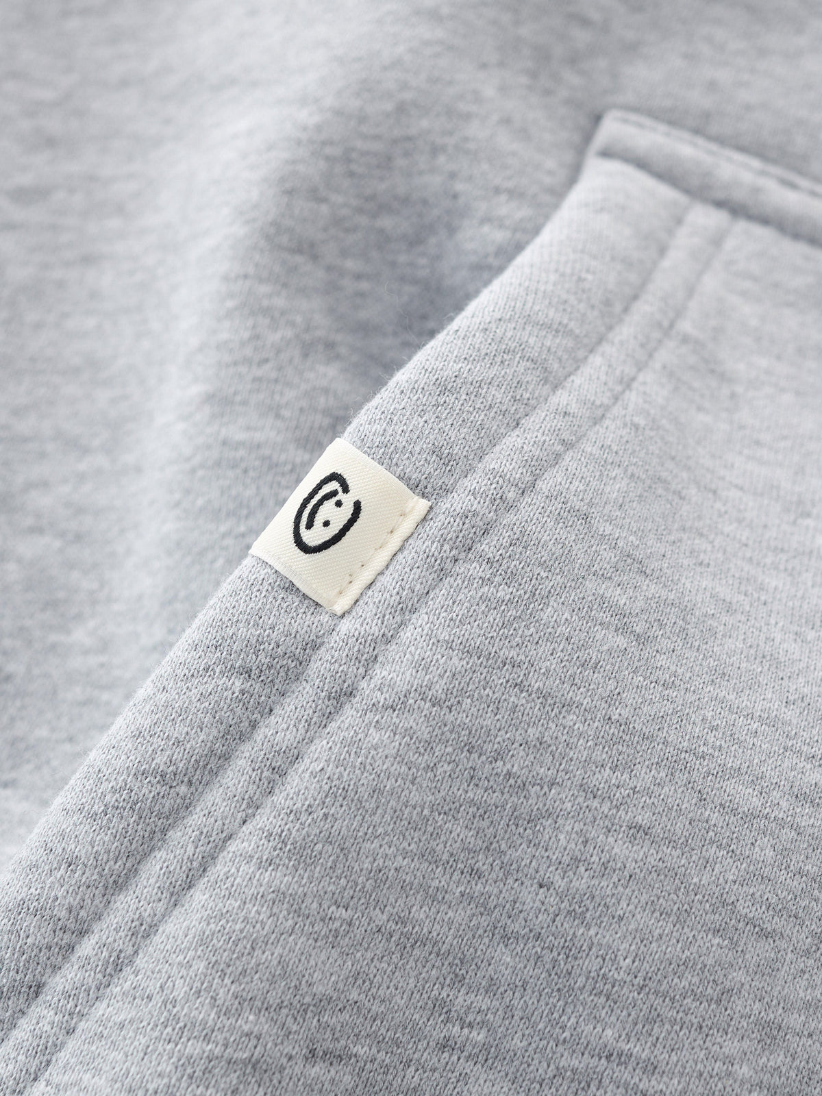 SIGNATURE BASIC ZIP UP - HEATHER GREY