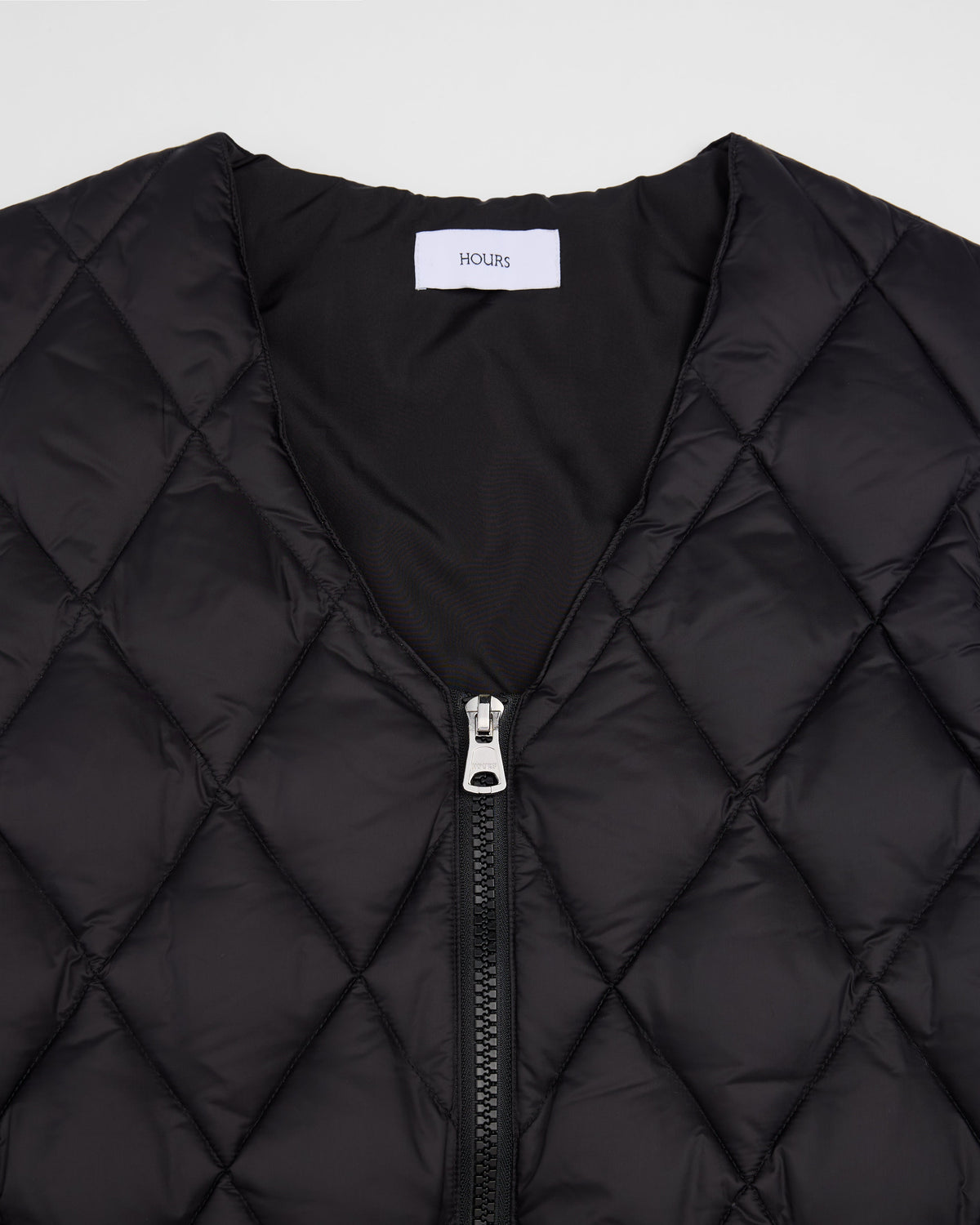 Quilted Puffer Vest - Black