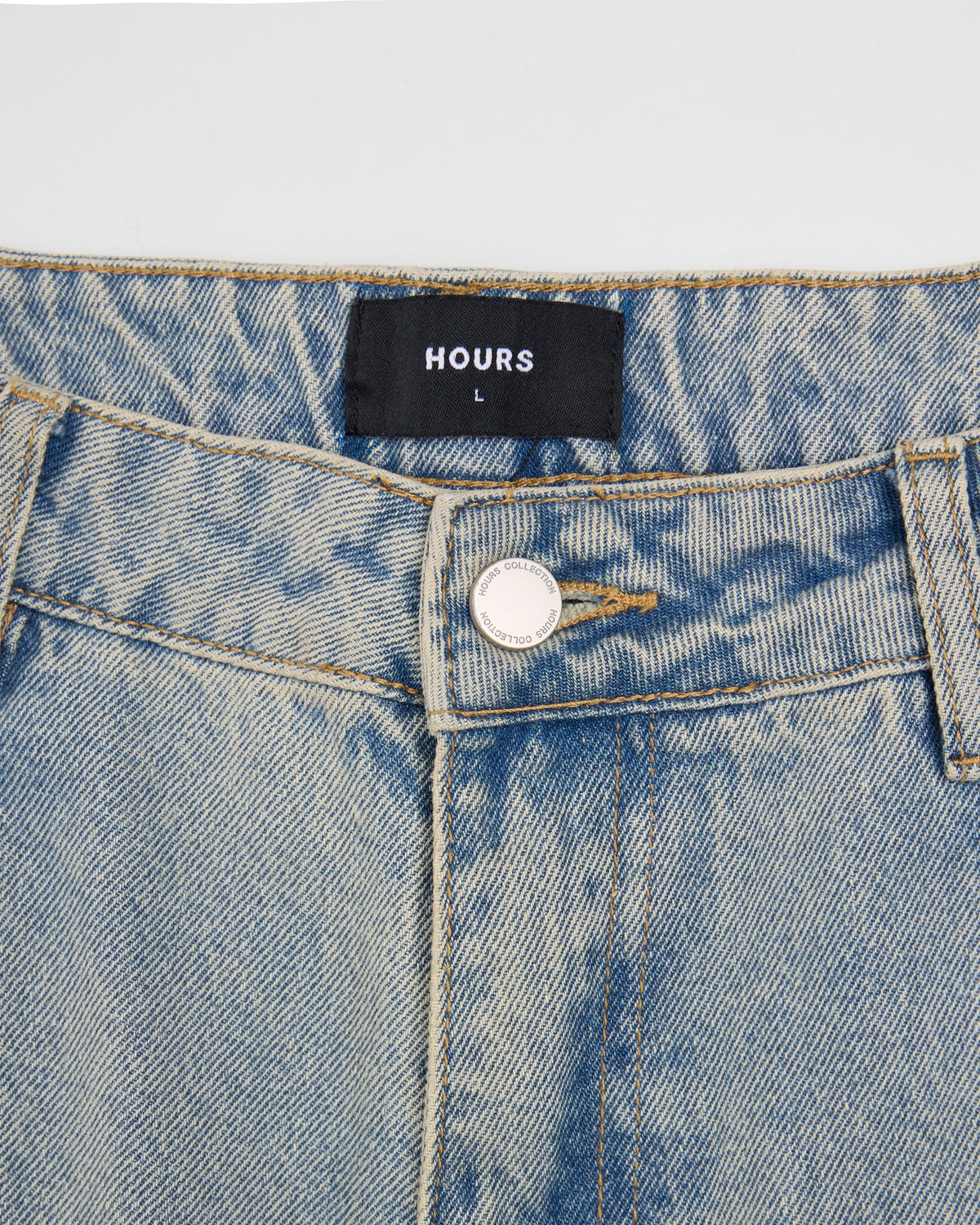 Baggy Denim Pants - Washed Blue