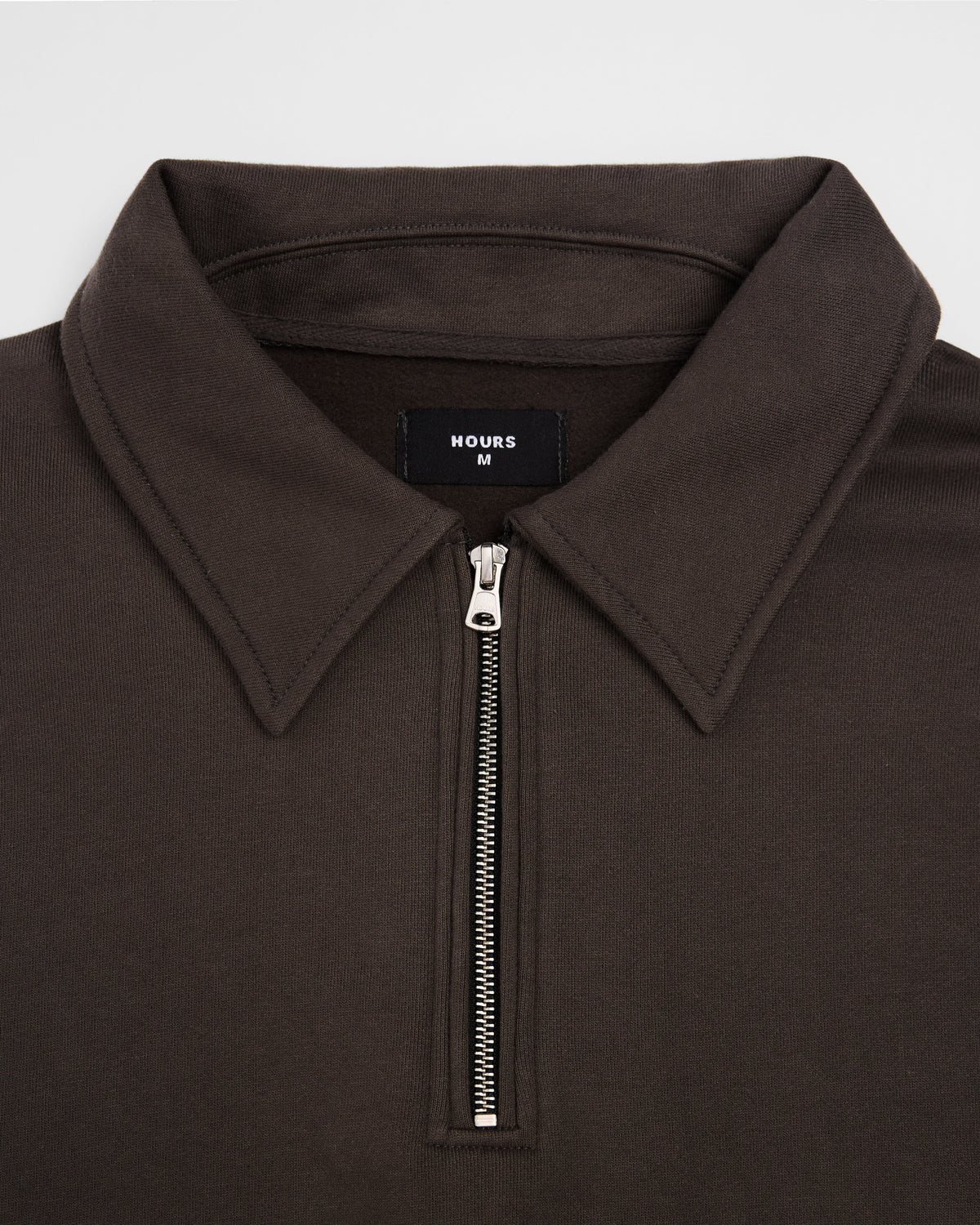 Drop Shoulder 1/4 Zip - Espresso