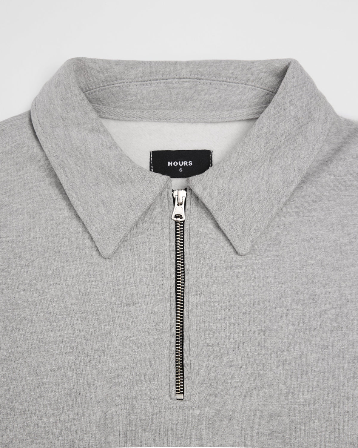 Drop Shoulder 1/4 Zip - Grey