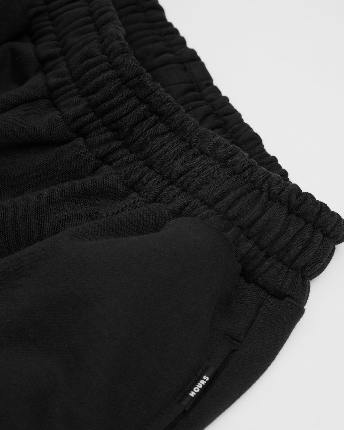 Open Bottom Sweatpants - Black