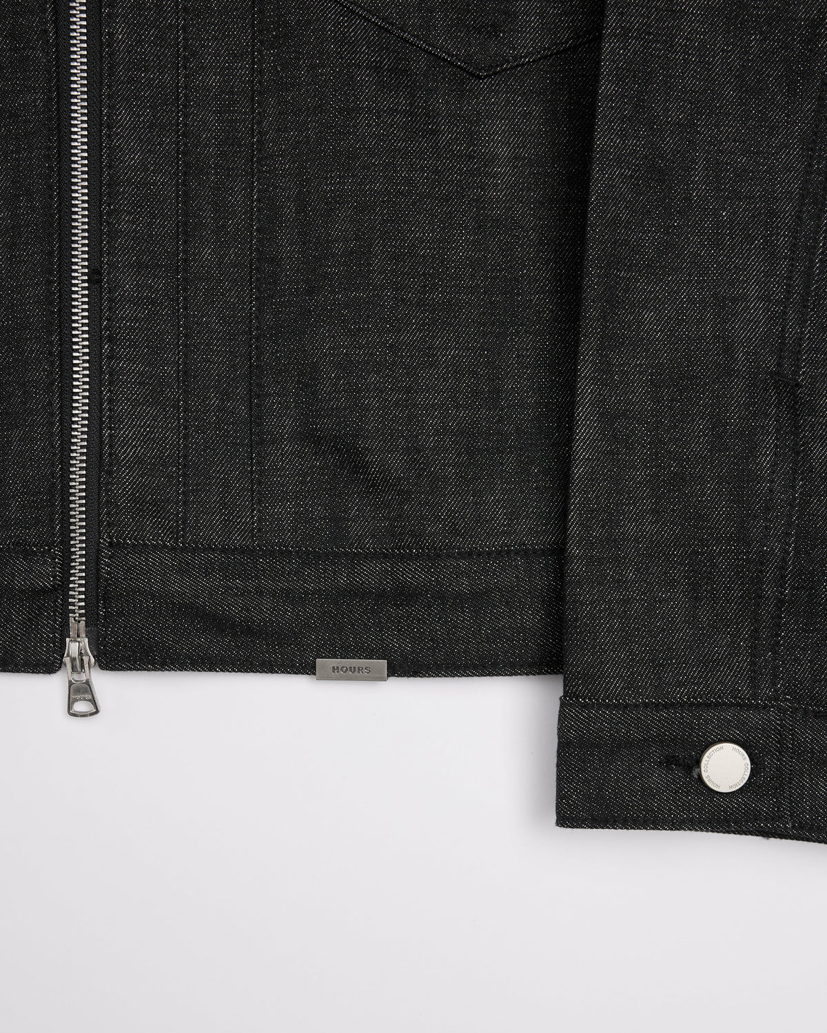 Raw Denim Jacket - Black