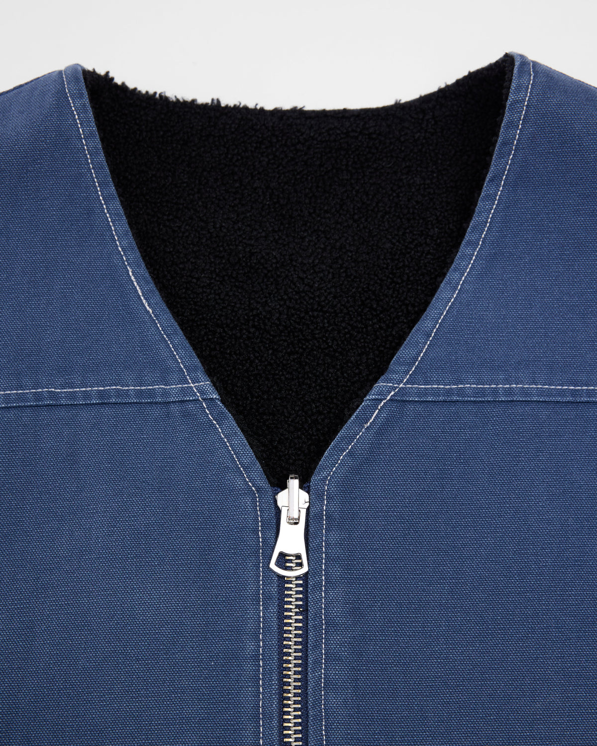 Reversible Workwear Vest - Washed Blue