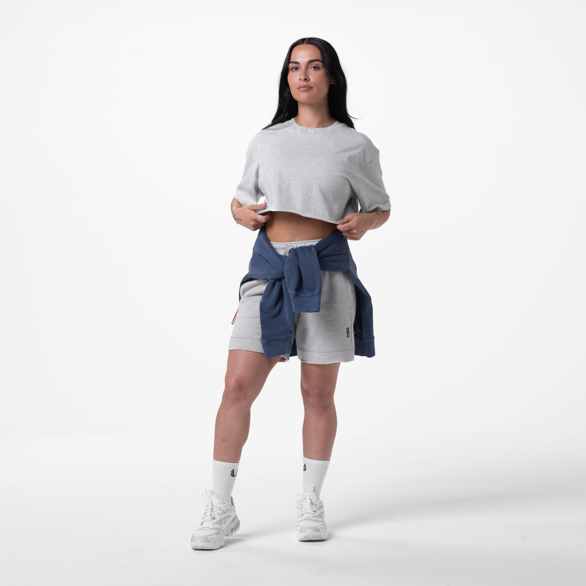 0921. Tech Essential™ Sweat Short - Heather Grey