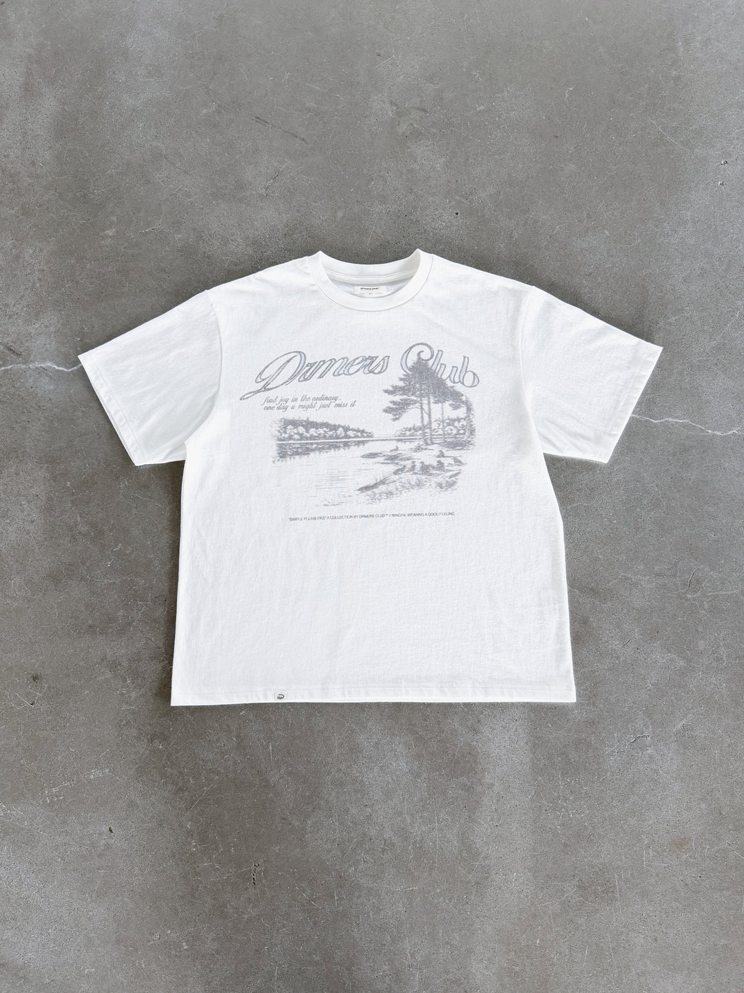 SIMPLE PLEASURES TEE - WHITE