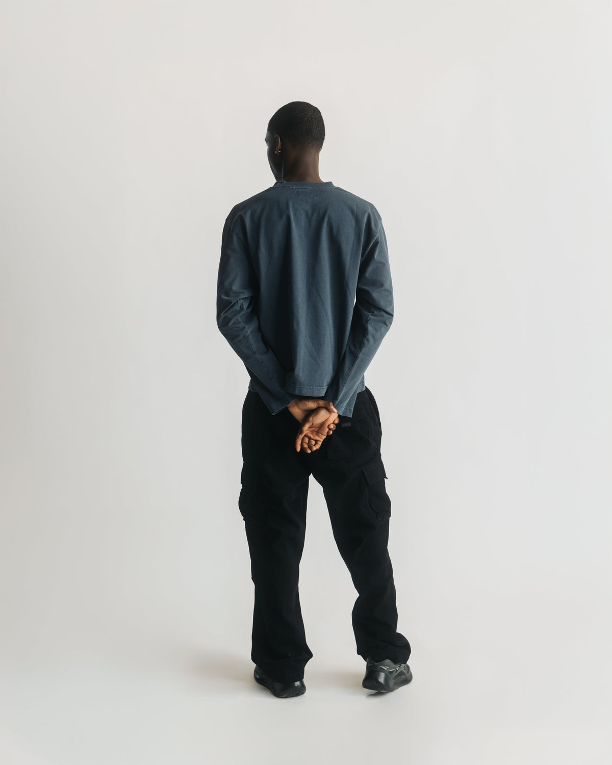 Cropped Long Sleeve - Vintage Navy
