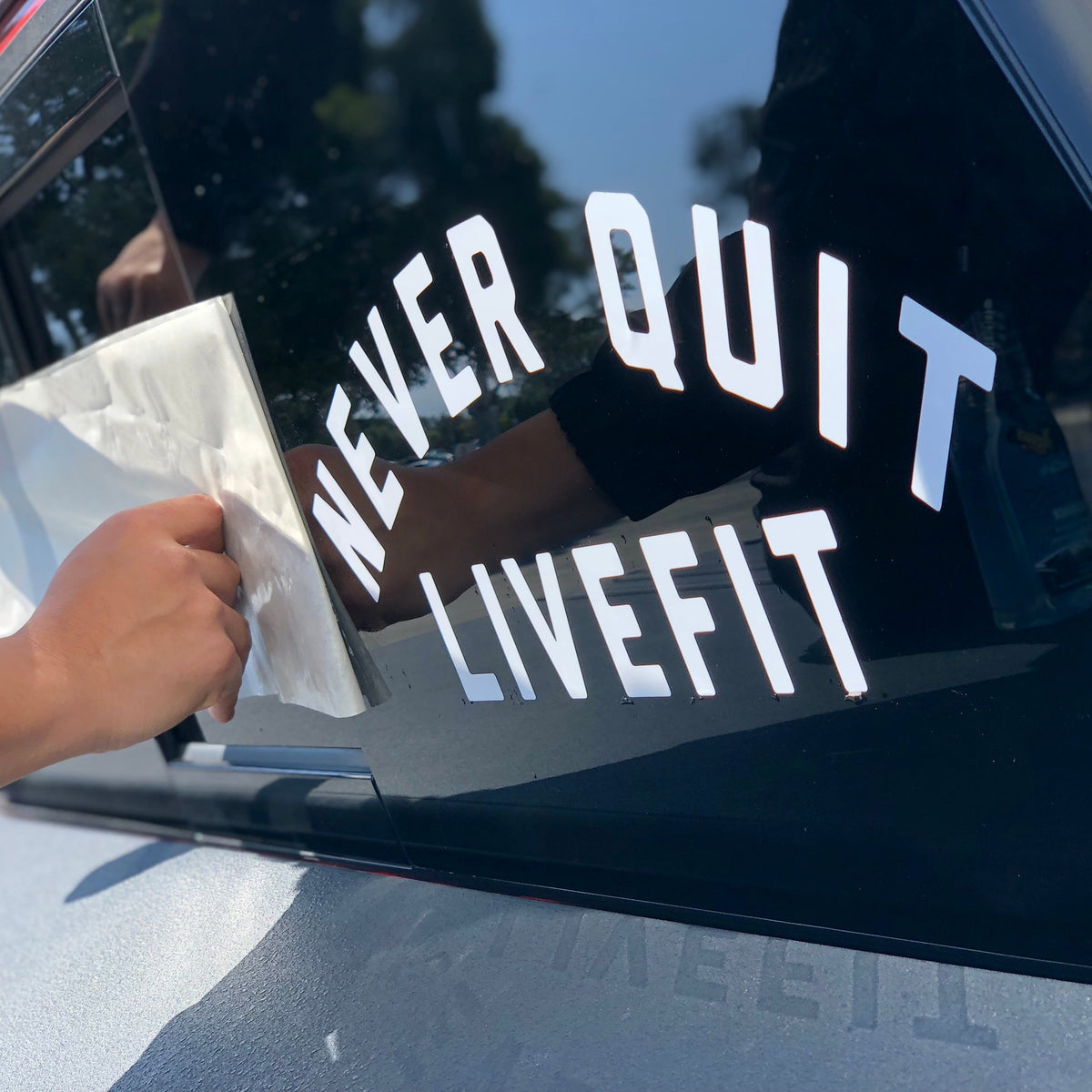 15.5" Never Quit Decal