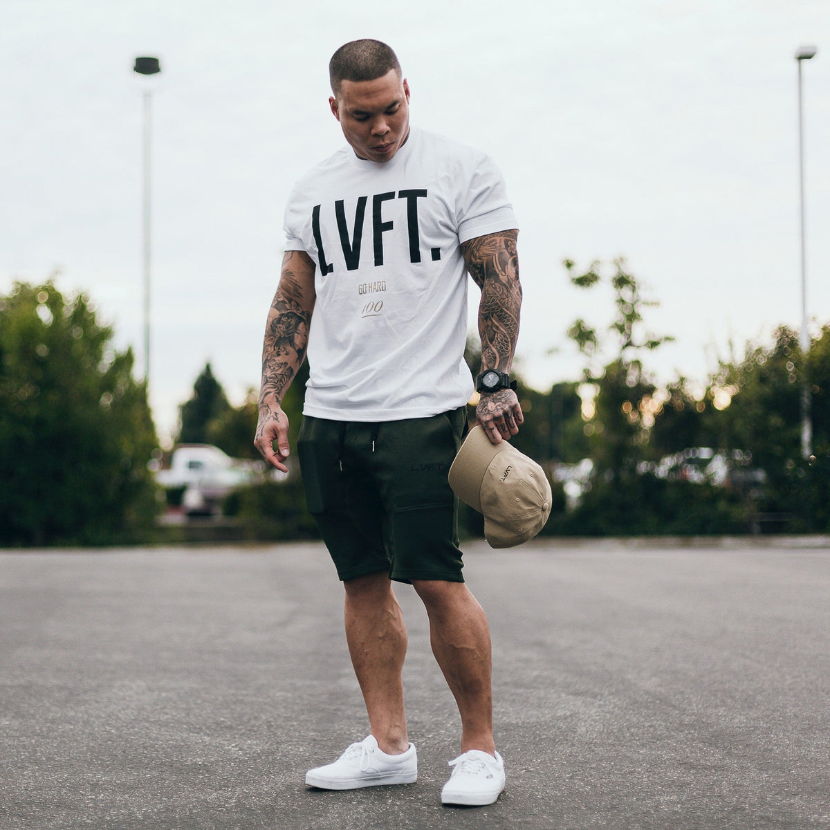 Go Hard Tee - White