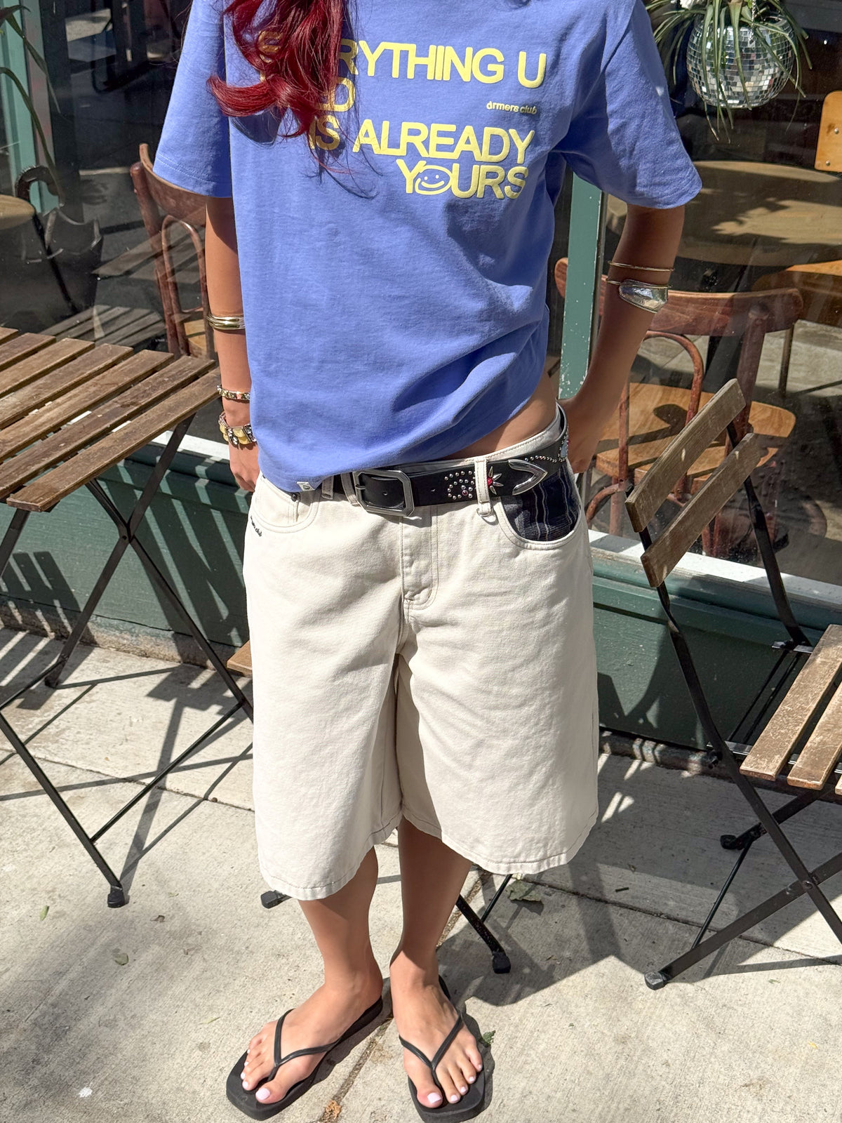 EVERYTHING U NEED TEE - PERIWINKLE