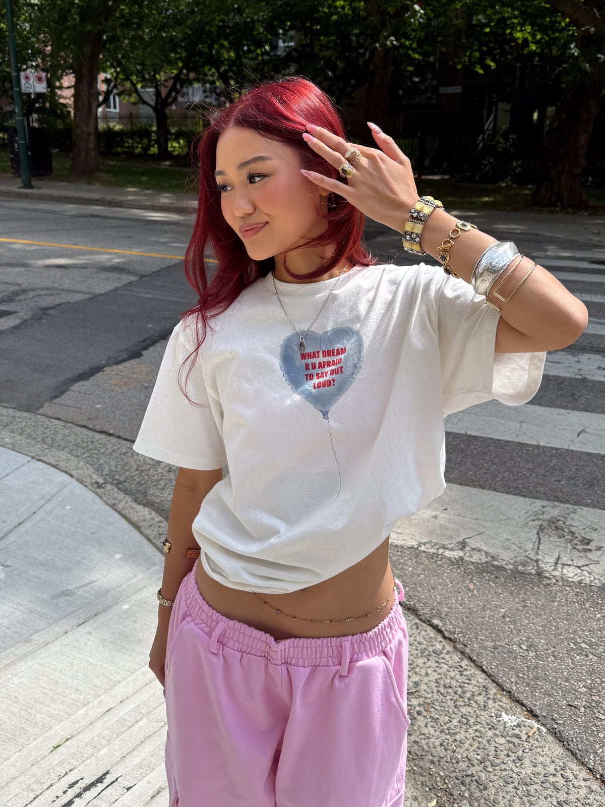 BALLOON TEE - WHITE
