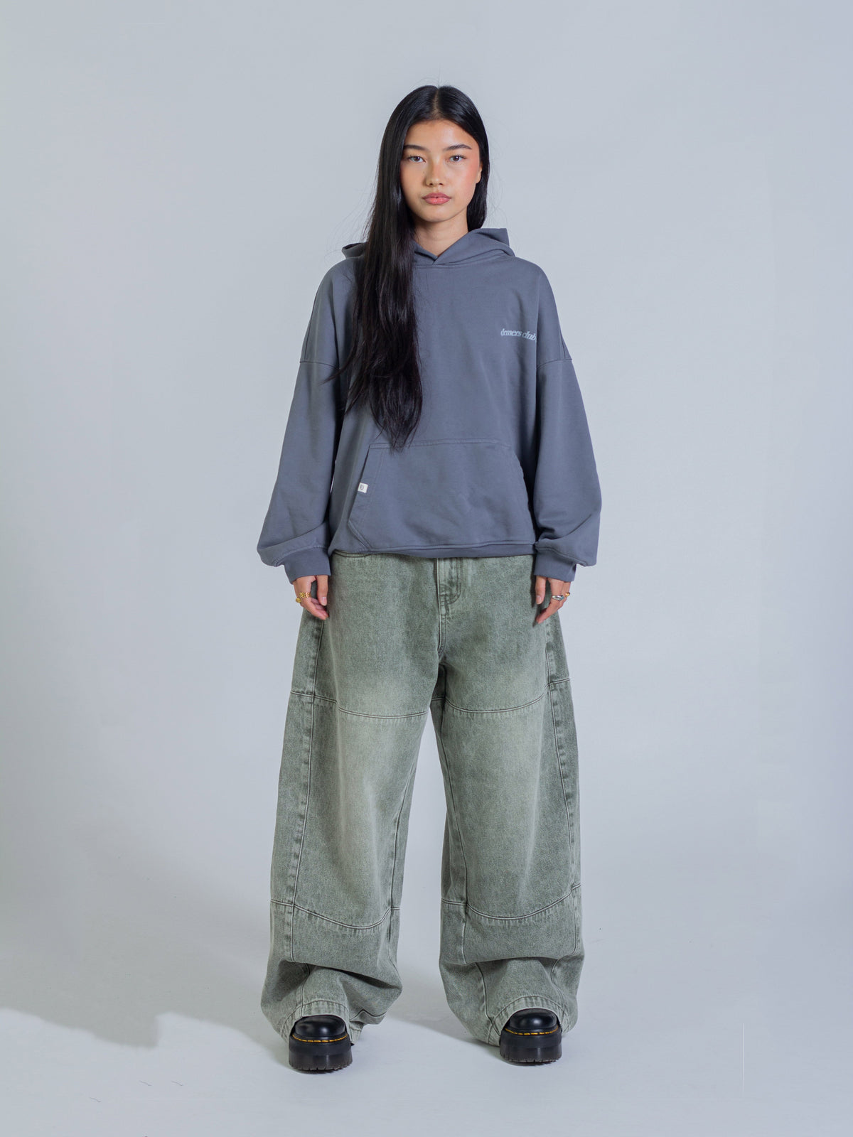 ARCH HOODIE - STONE BLUE