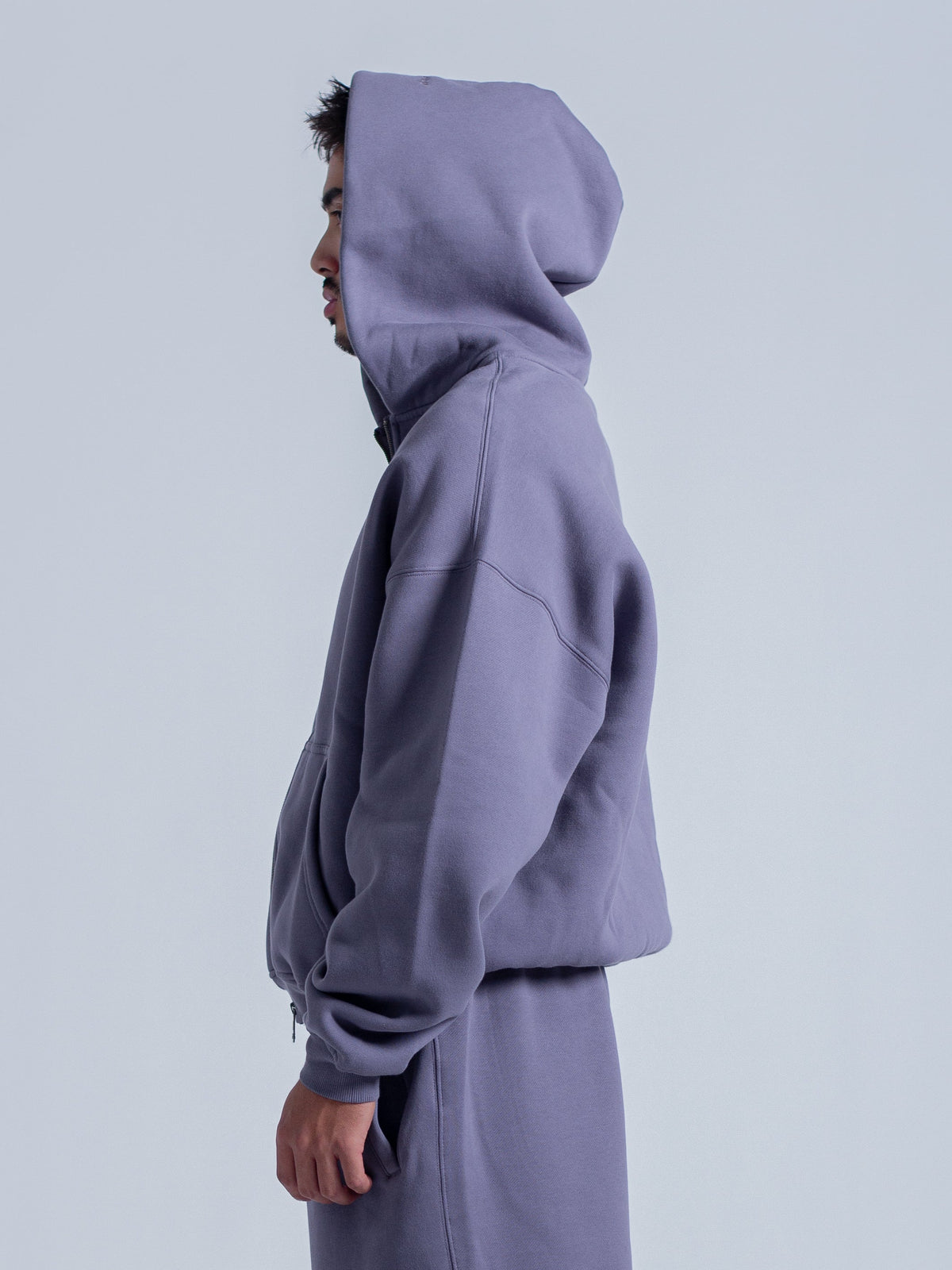 SIGNATURE BASIC ZIP UP - DUSTY VIOLET