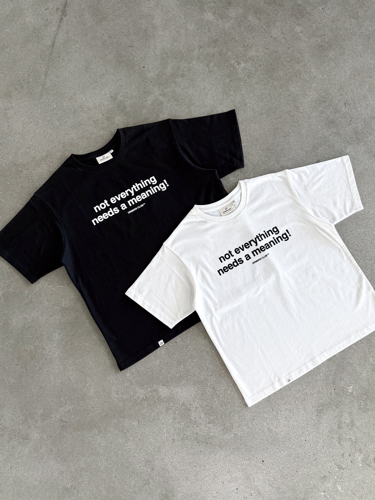 NO MEANING TEE - BLACK
