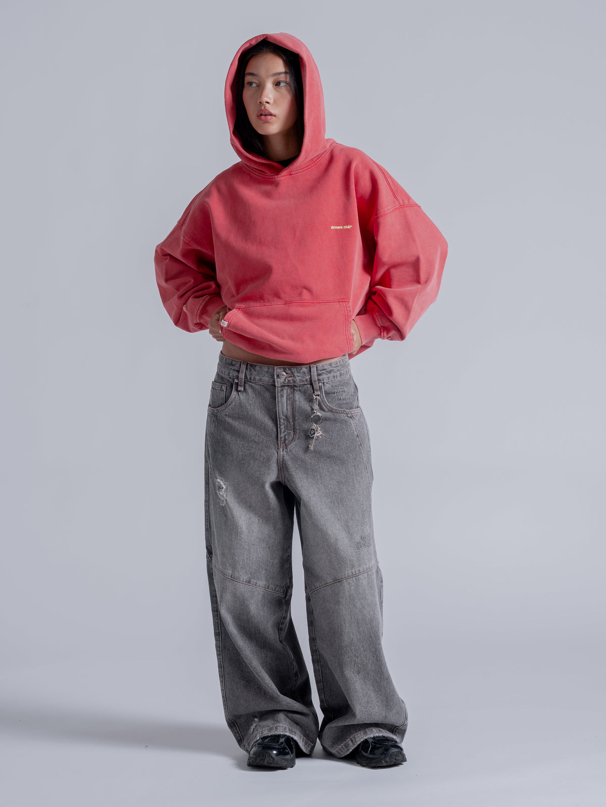 CLOSER THAN YOU THINK HOODIE - WASHED RED
