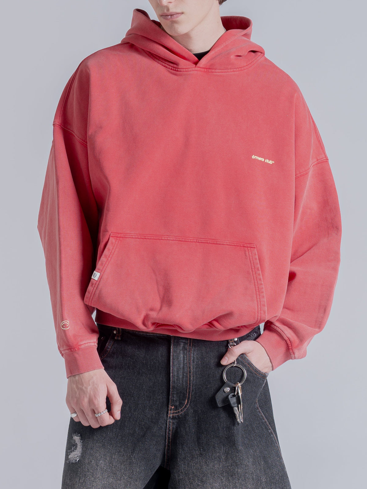 CLOSER THAN YOU THINK HOODIE - WASHED RED