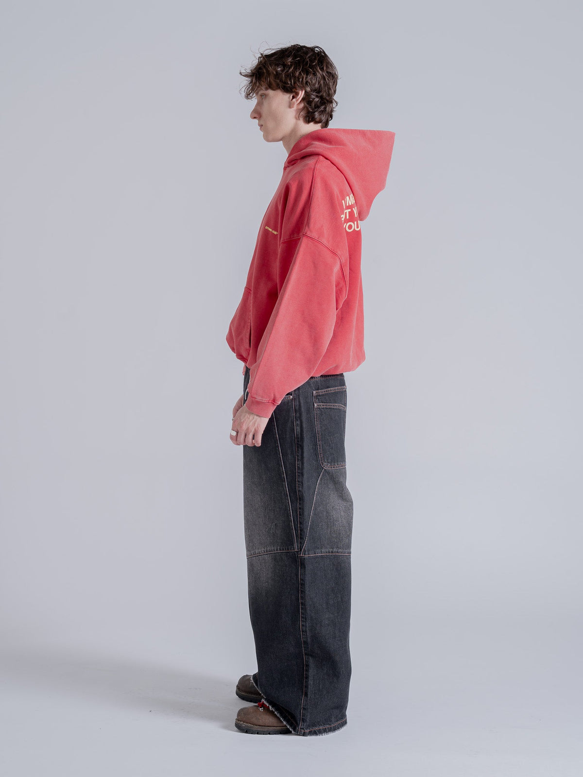 CLOSER THAN YOU THINK HOODIE - WASHED RED