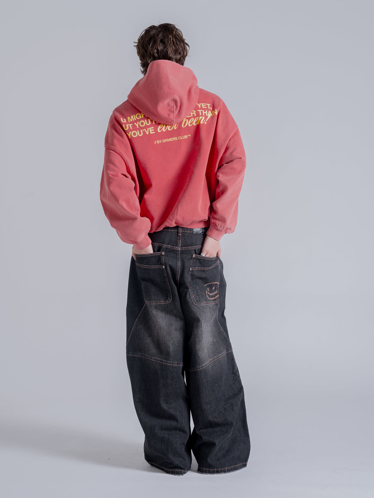 CLOSER THAN YOU THINK HOODIE - WASHED RED