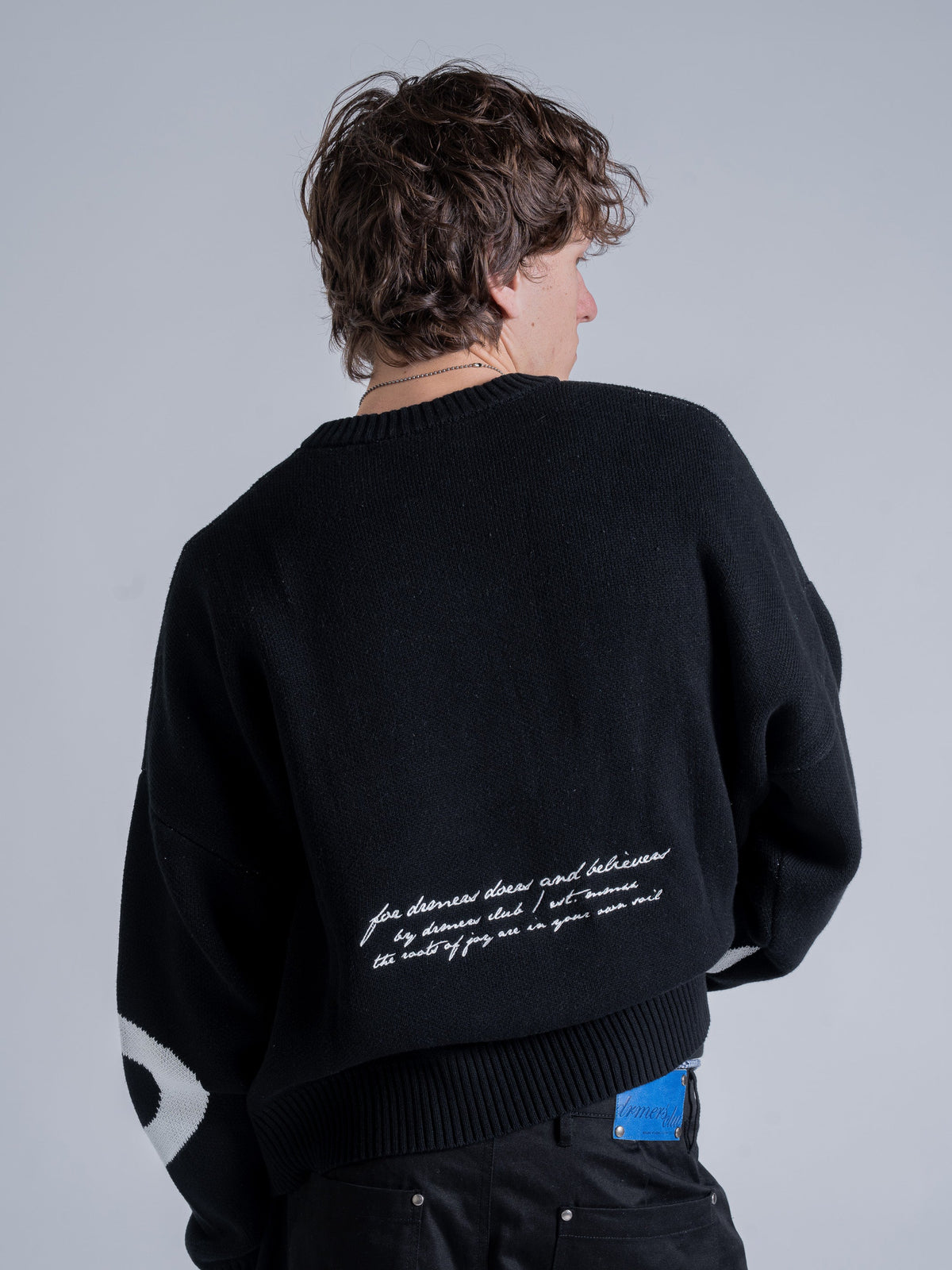 TRIPLE SMILEY KNIT - BLACK