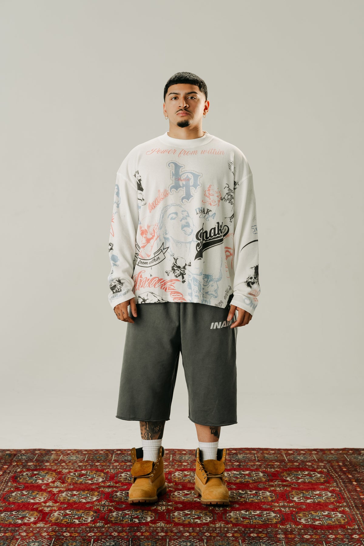 BAGGY SWEAT SHORTS - GRAY