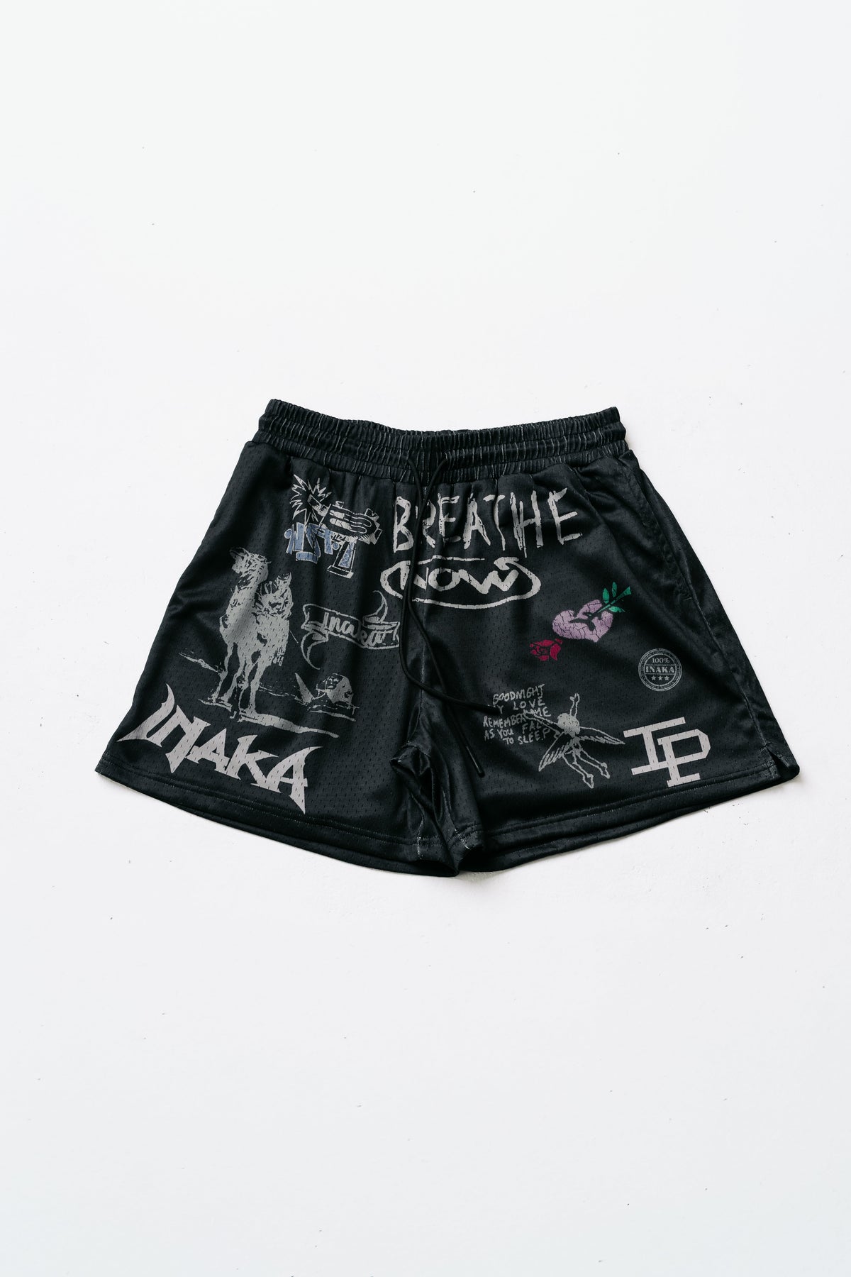 LOVE HEART MESH SHORTS