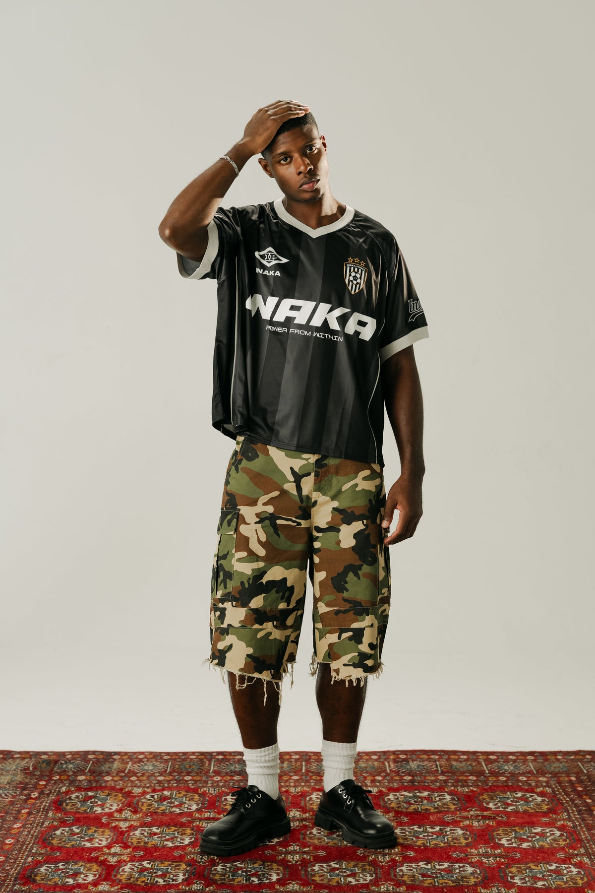 CAMO BAGGY JORTS