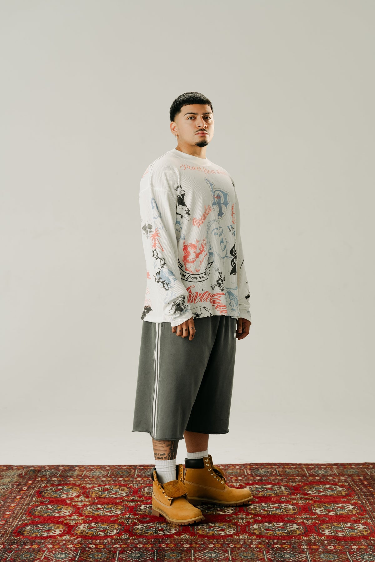 BAGGY SWEAT SHORTS - GRAY