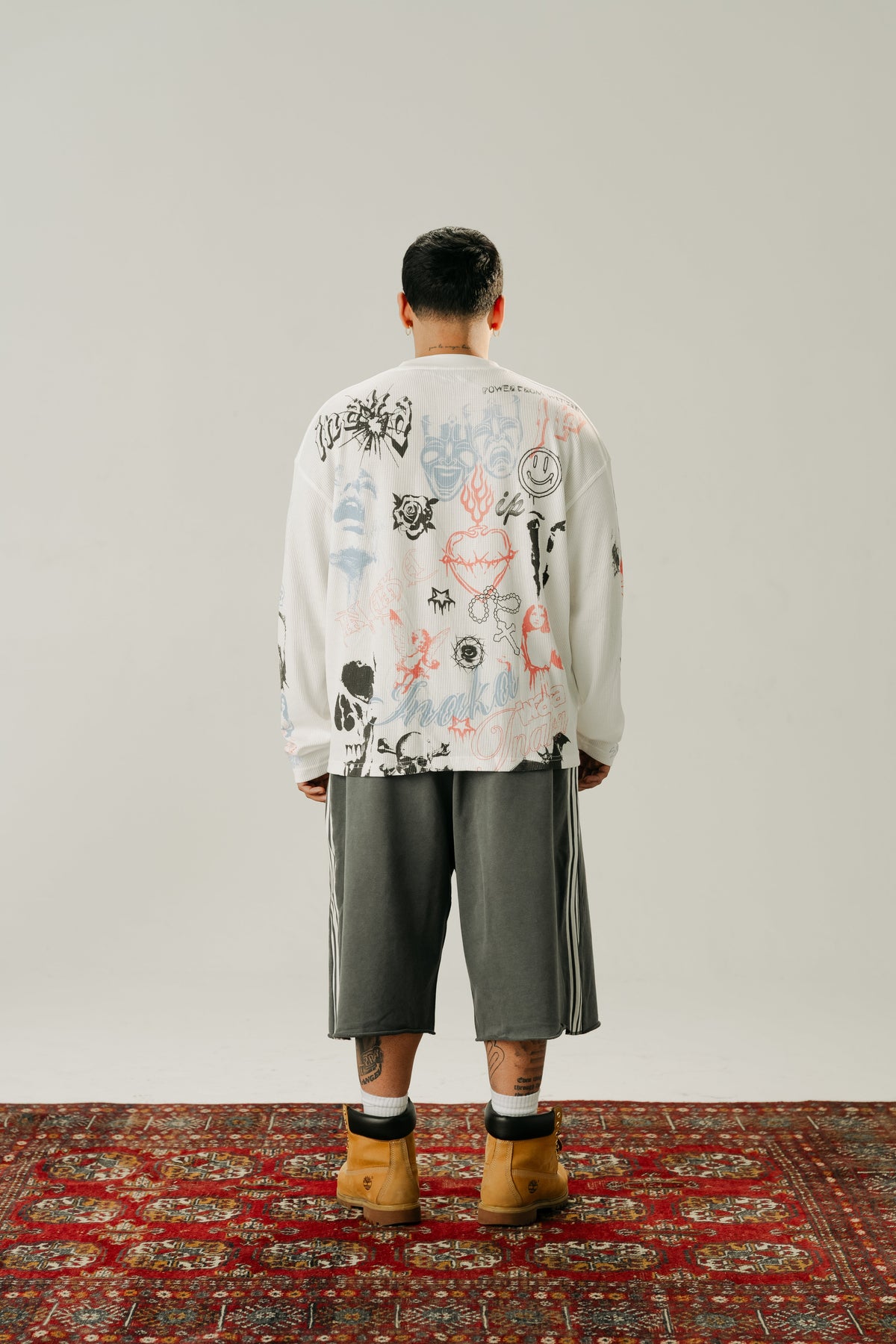 BAGGY SWEAT SHORTS - GRAY