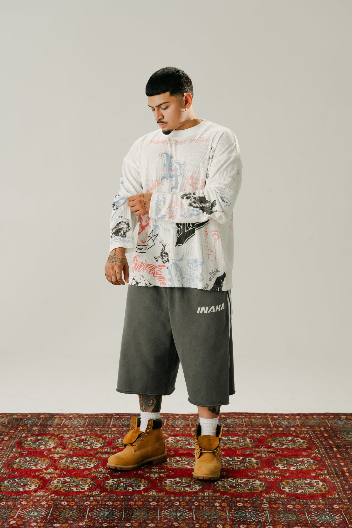 BAGGY SWEAT SHORTS - GRAY