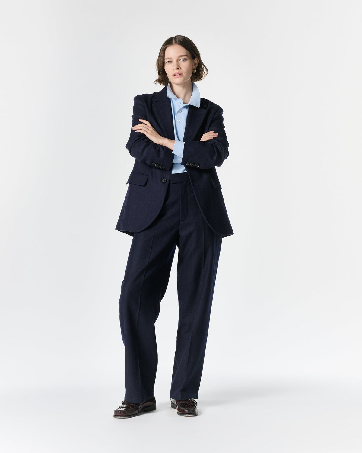 Single-Breasted Wool Jacket