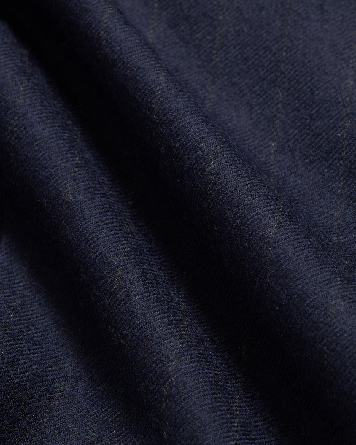 Flat Front Chalk Stripe Wool Trouser