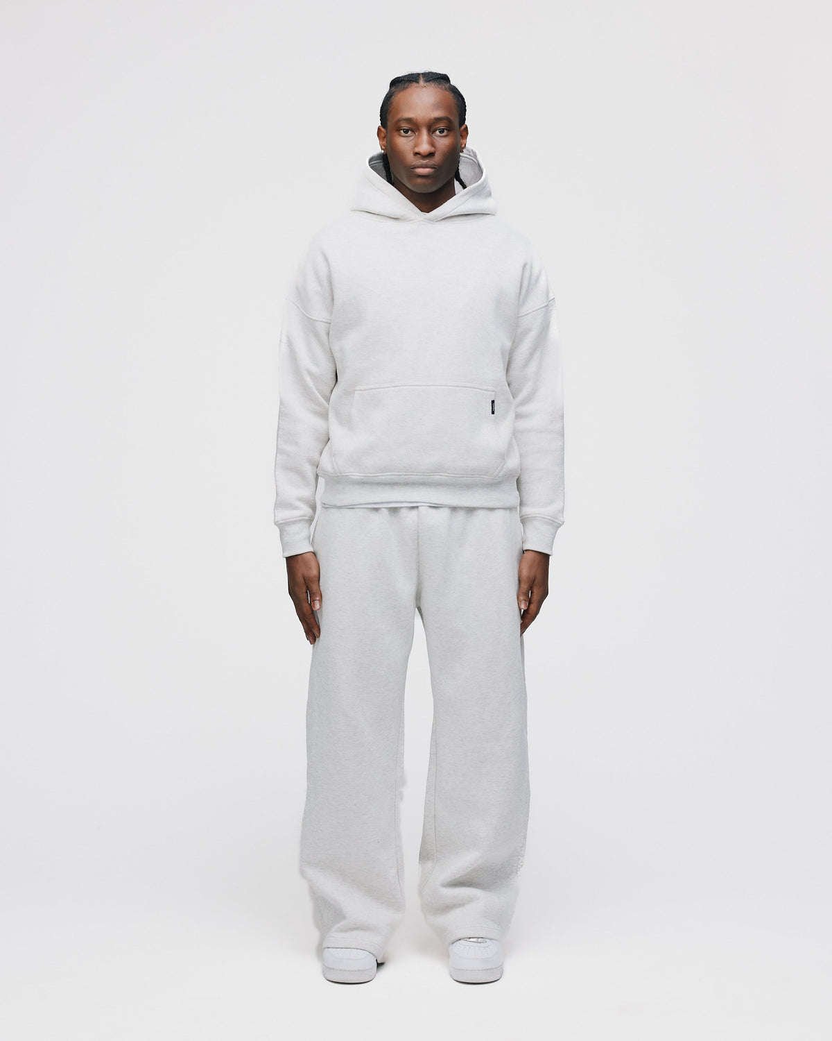 Drop Shoulder Hoodie - Ash