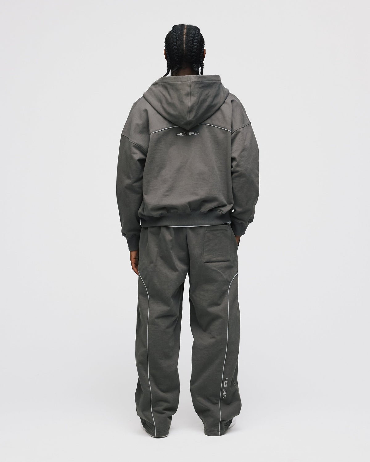 Arc Zip Hoodie - Charcoal