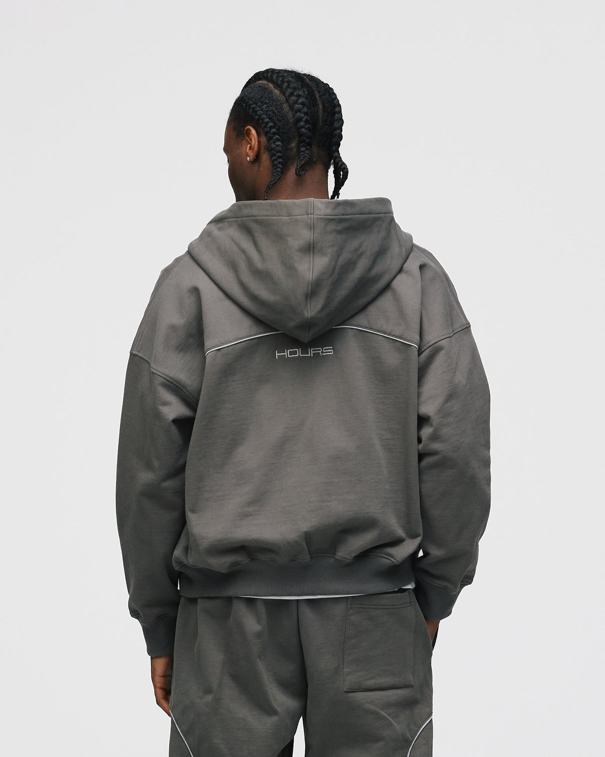 Arc Zip Hoodie - Charcoal