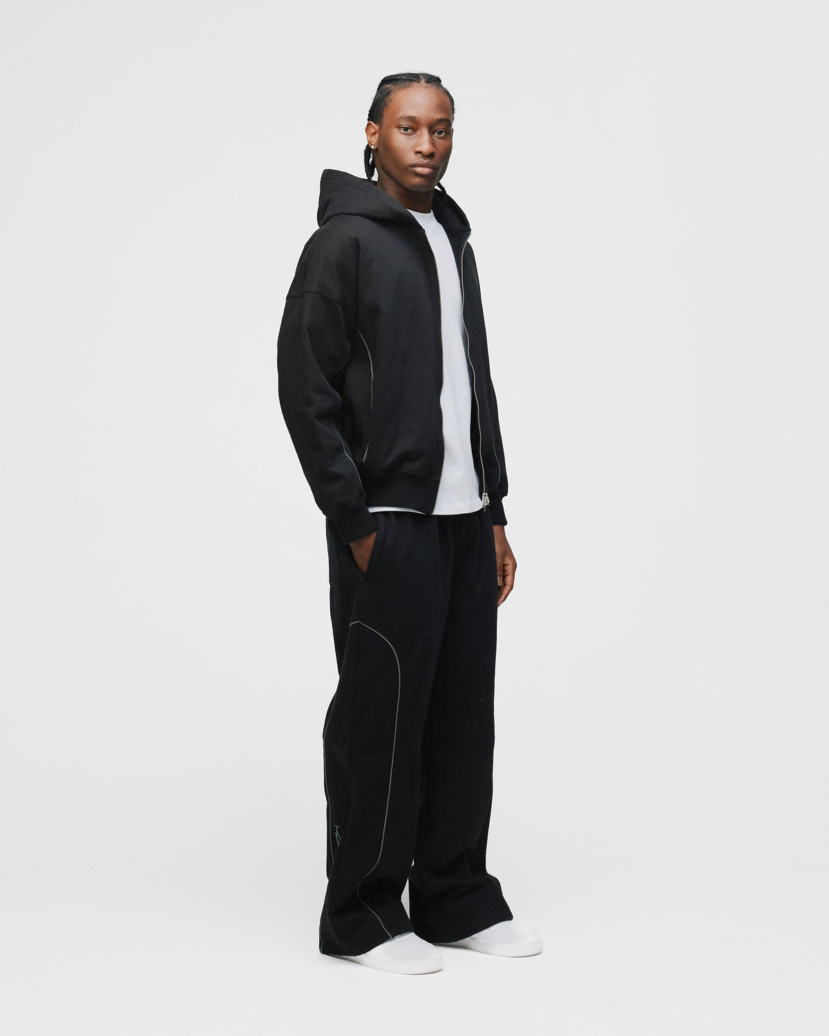 Arc Zip Hoodie - Black
