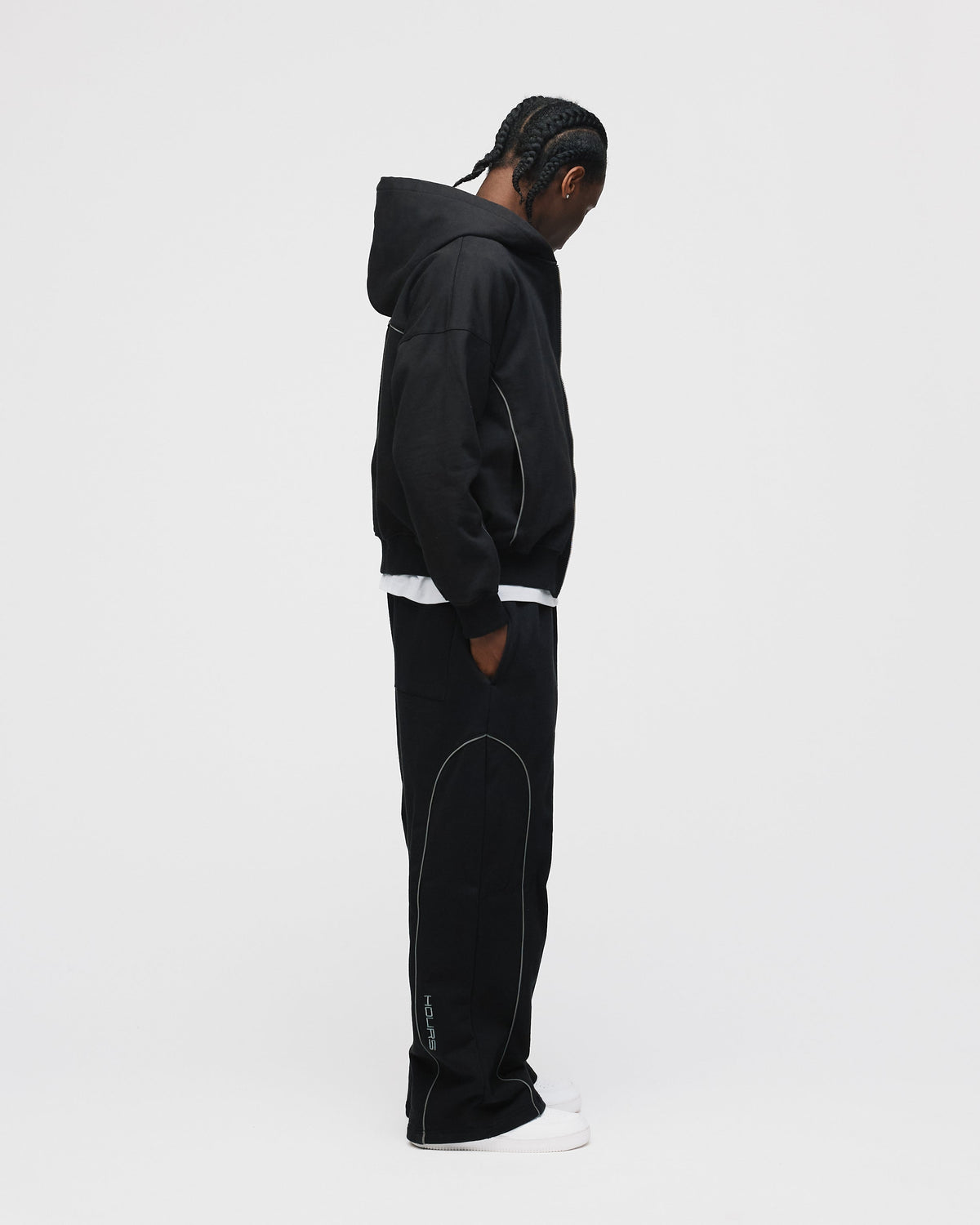 Arc Zip Hoodie - Black