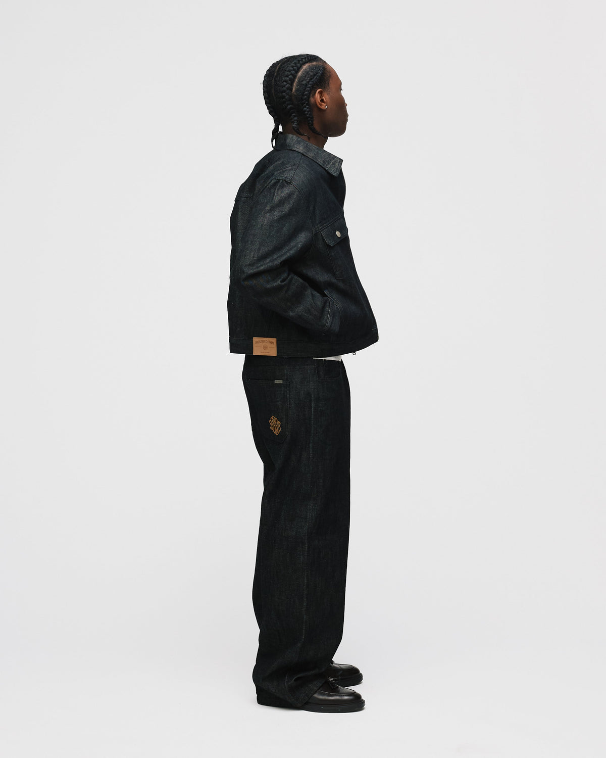Raw Denim Jacket - Black