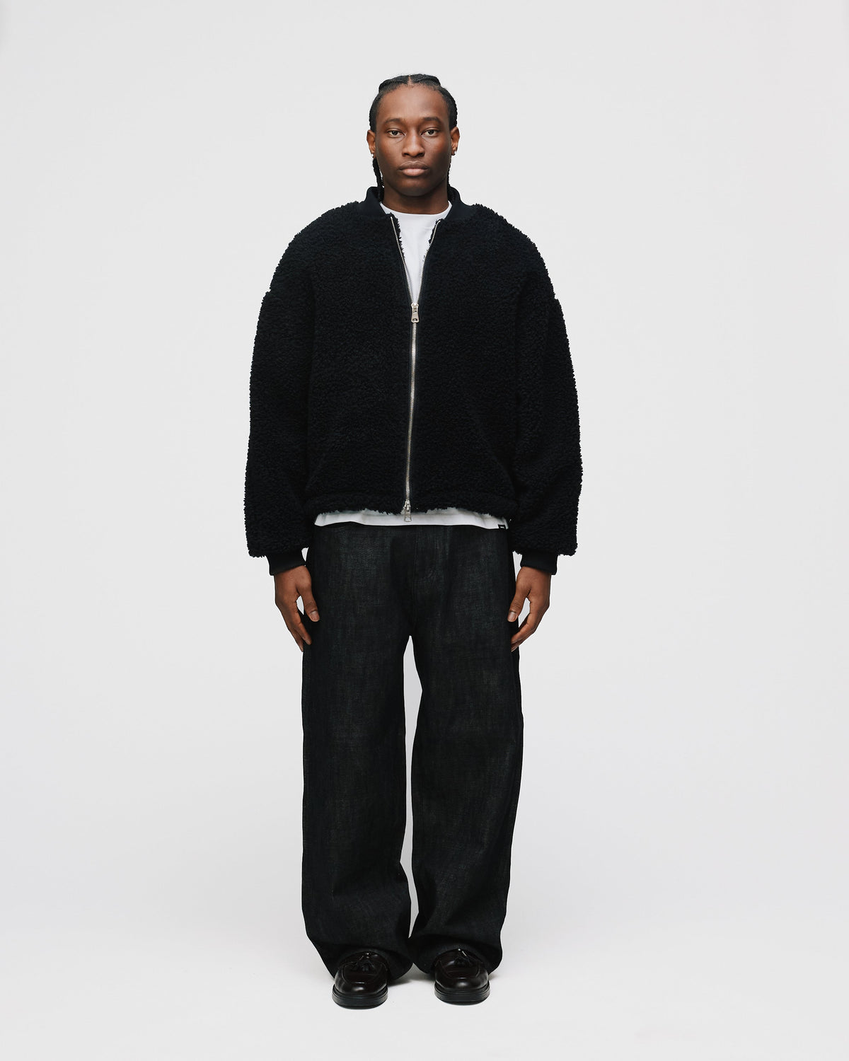 Sherpa Full Zip - Black