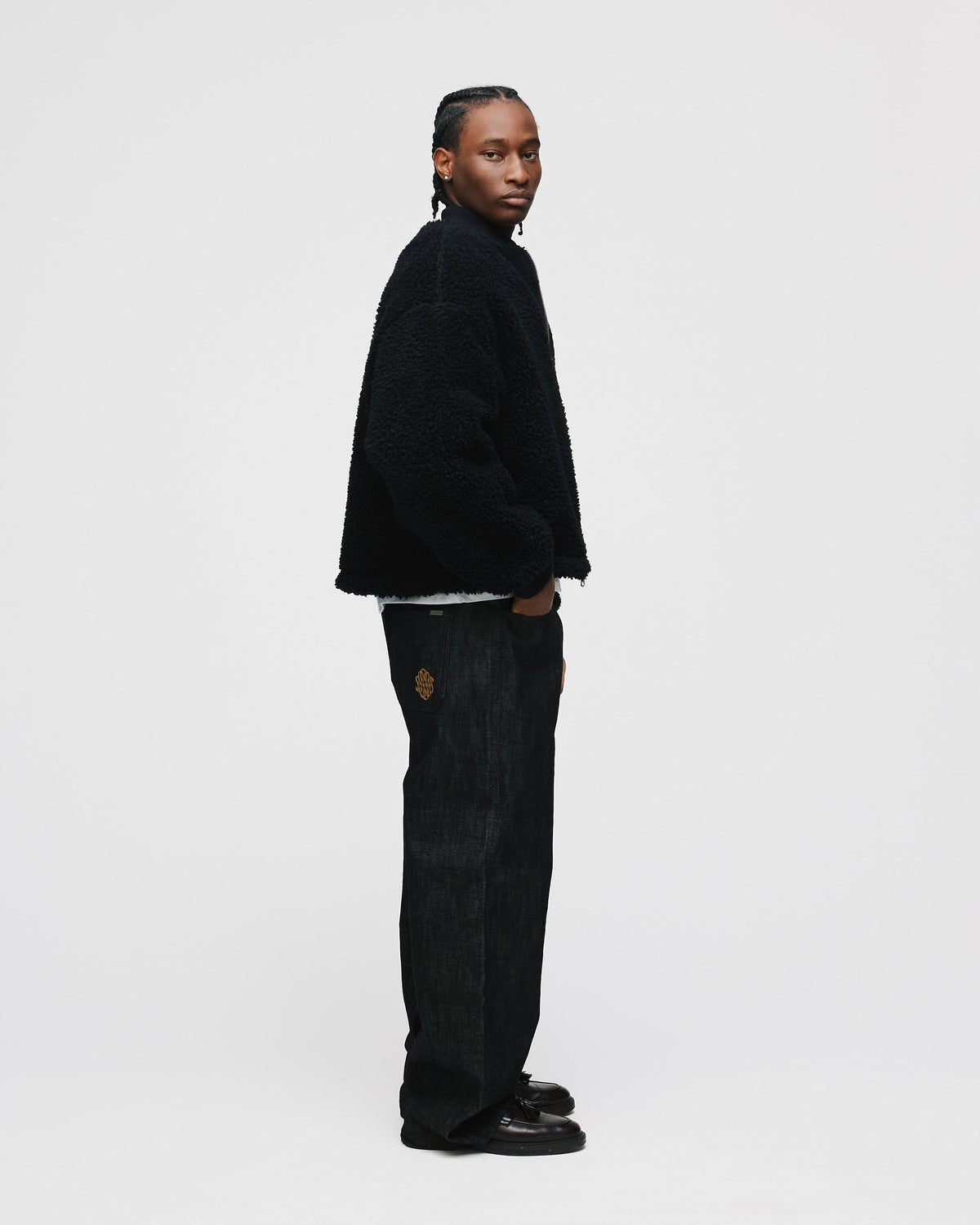 Sherpa Full Zip - Black