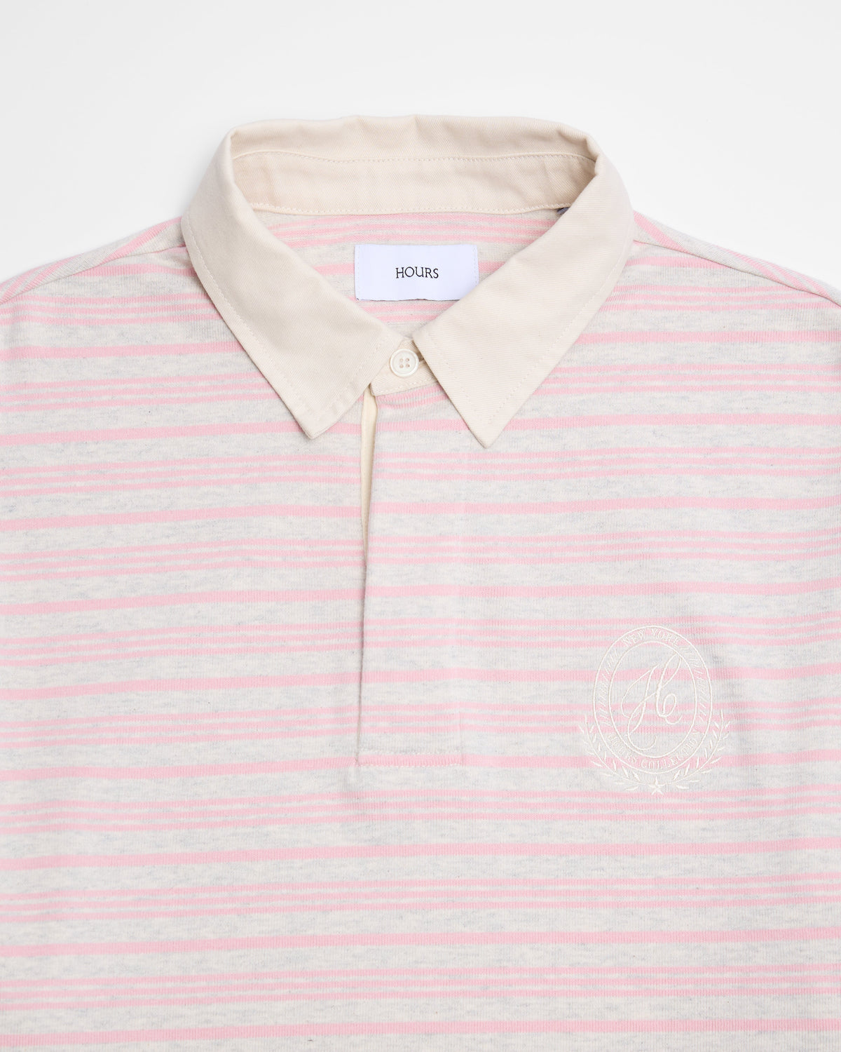 Striped Polo Shirt - Pink