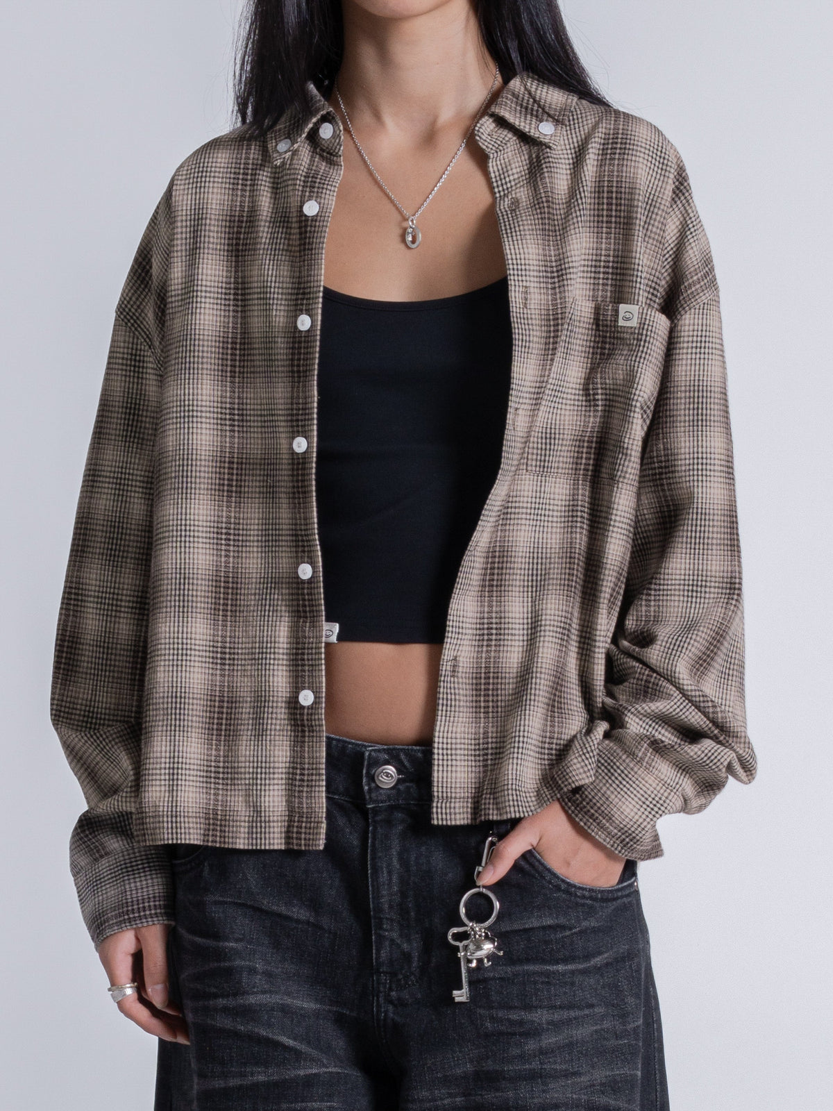 FLANNEL - BLACK/BROWN