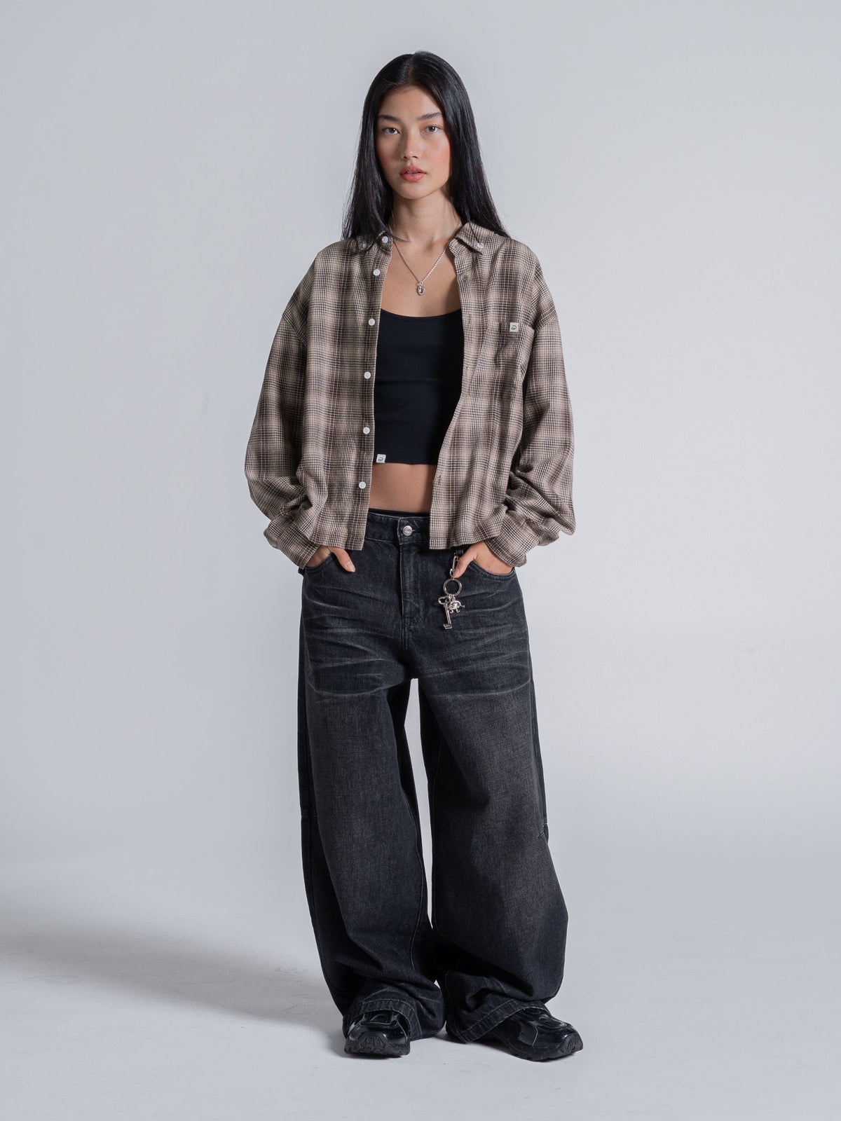 FLANNEL - BLACK/BROWN