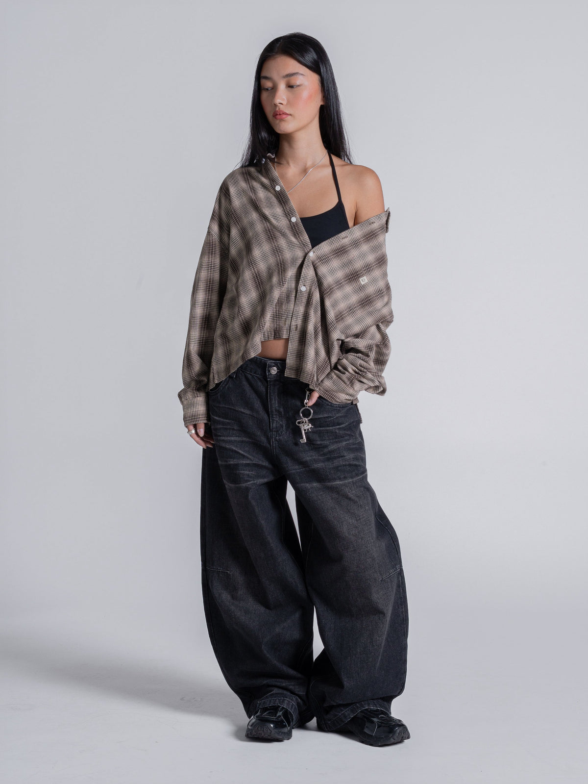 FLANNEL - BLACK/BROWN