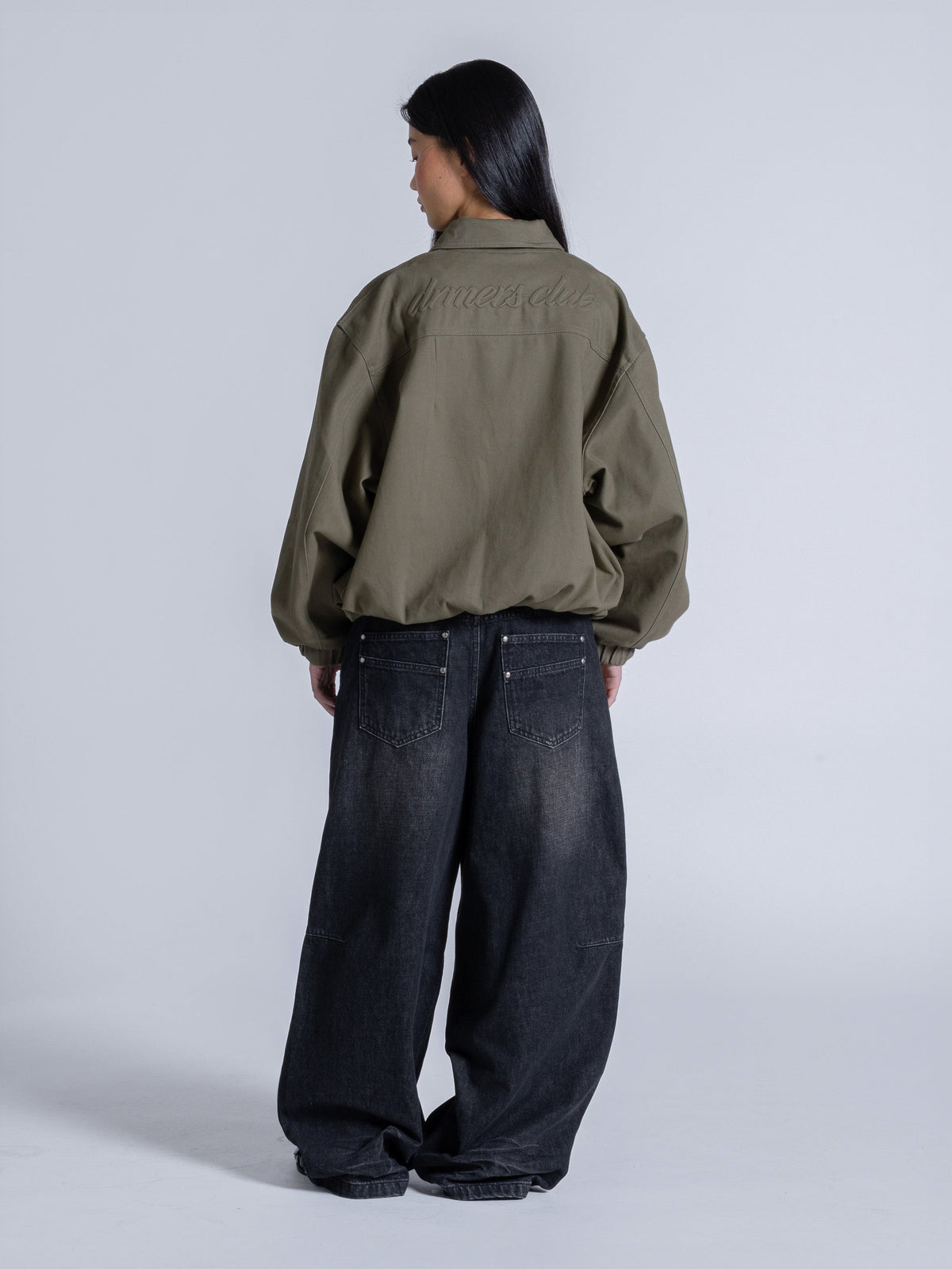 COLLARED JACKET - KHAKI GREEN