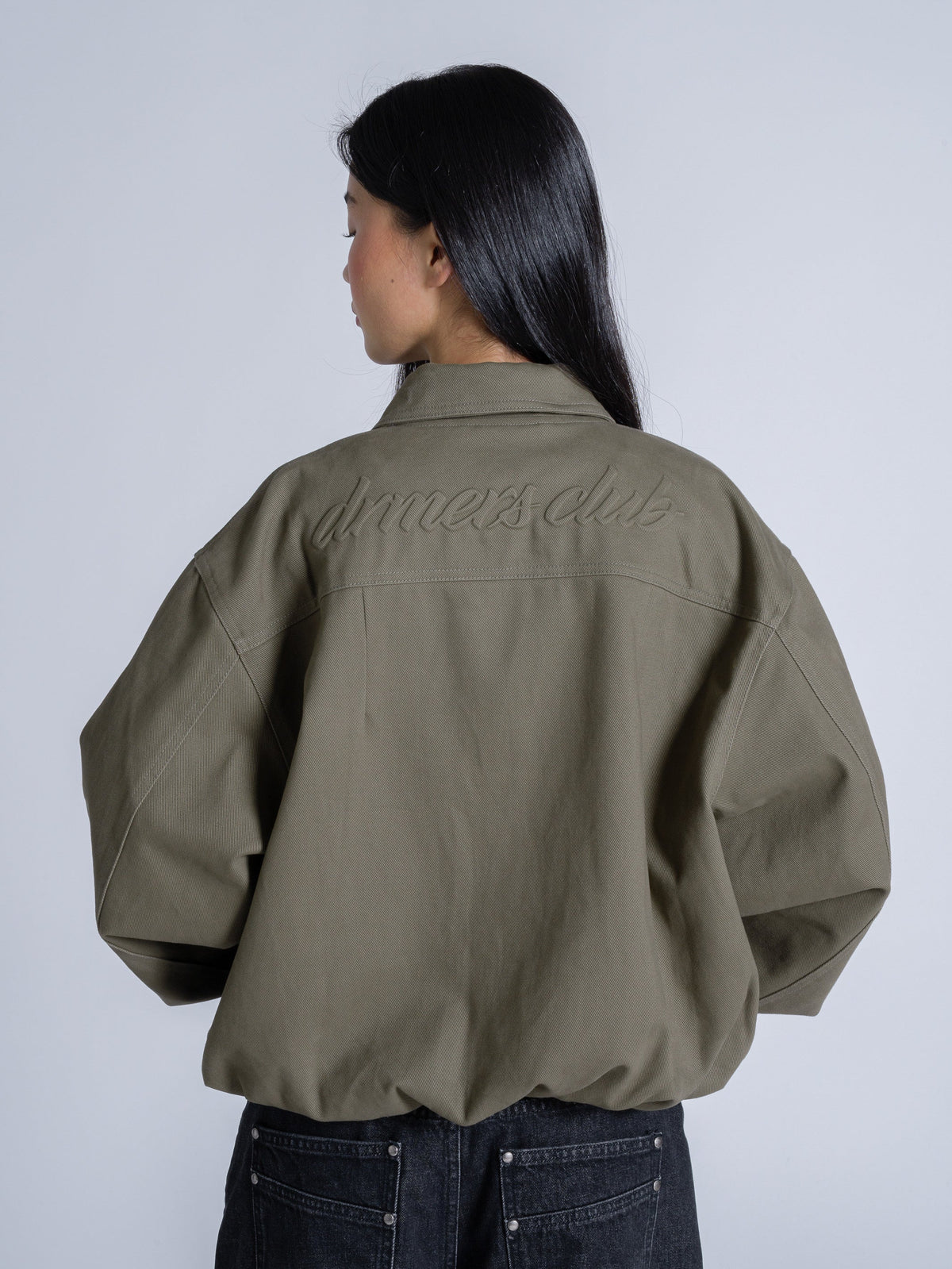 COLLARED JACKET - KHAKI GREEN