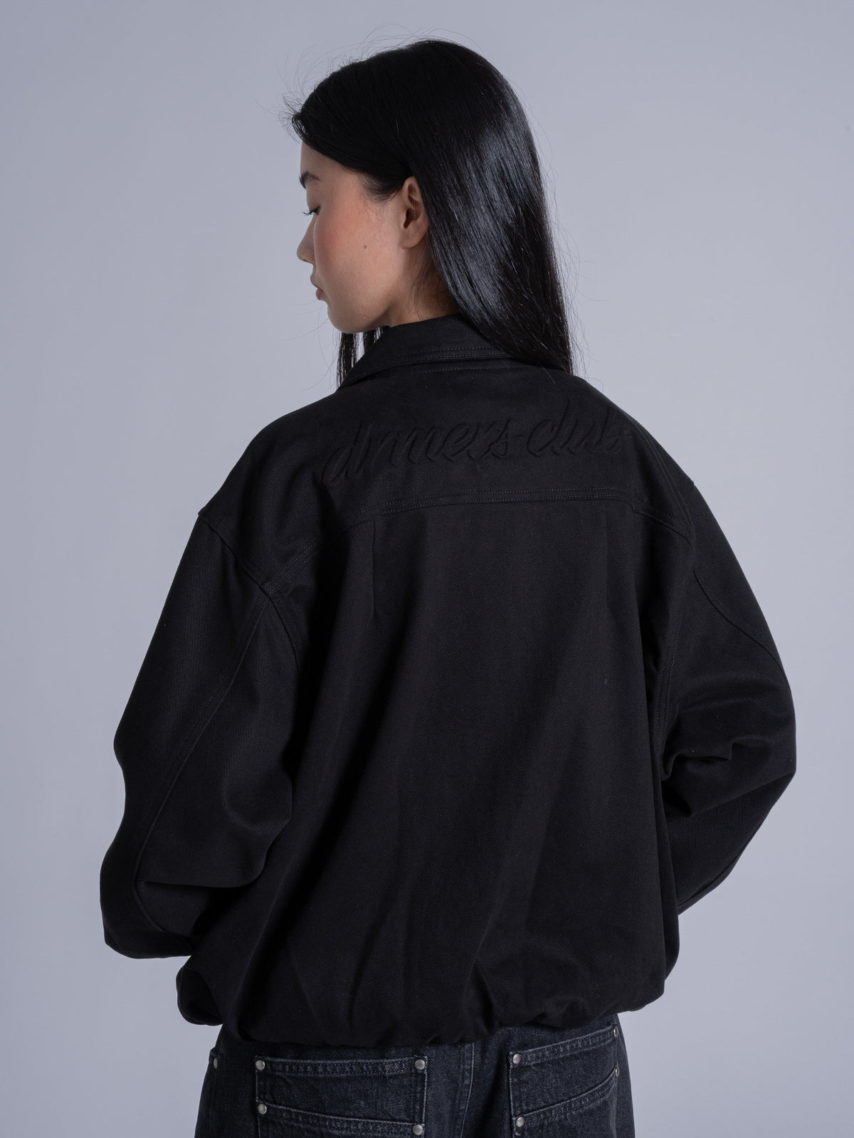 COLLARED JACKET - BLACK