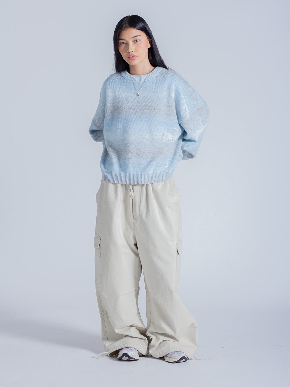 GRADIENT KNIT - BLUE MIST